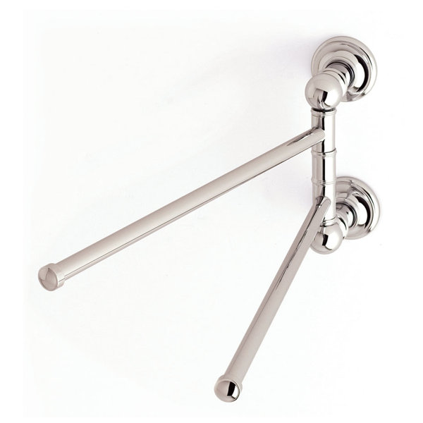 Ginger Columnar 12" Pivoting Double Towel Bar Wayfair